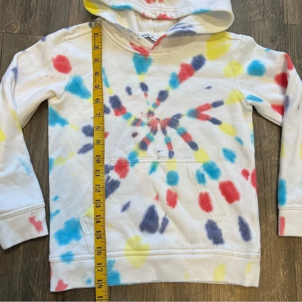 Kids DSG Tye Die Hoodie Blue/Red Size XS